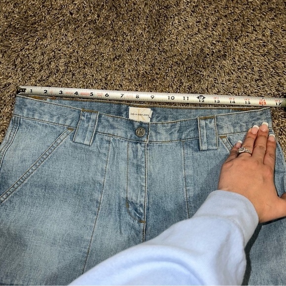 Calvin Klein Jeans Women's Light Wash Culottes Jeans Size 10 - Picture 11 of 12